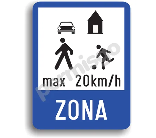 Semnul de circulație „Zona rezidențială”