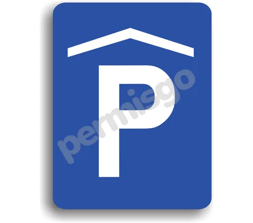 Semnul de circulație „Parcare subterană sau în clădire”